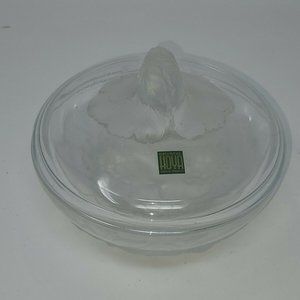 Vintage Mid-Century Hoya Crystal Serving Bowl Lid